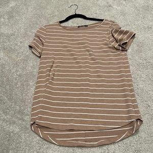 Pink clover button back blouse